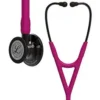 3M Littmann 6178 Cardiology IV Stethoscope, Smoke-Finish Chestpiece, Smoke Stem and Headset, 69 cm, Raspberry Tube