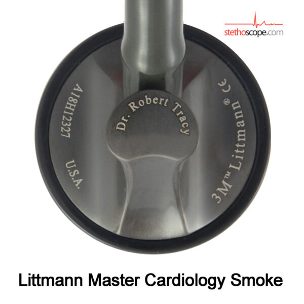 3M™ Littmann® Master Cardiology™ Stethoscope, 2176, Smoke-Finish Chestpiece,Black Tube, 27 inch, 3 Each/Case - Image 2