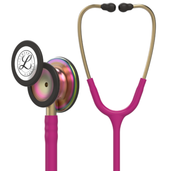 3M Stethoscope – Rainbow Finish, Raspberry Tube (Model 5806)